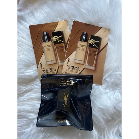 YSL‎ All Hours Foundation Full Coverage x2 & Foundation Blender Sponge - Picture 1 of 5